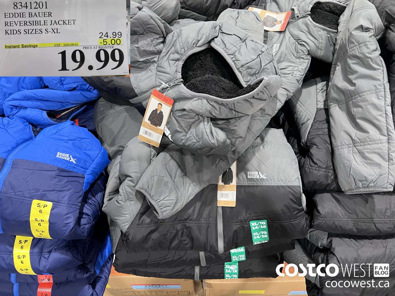 8341201 EDDIE BAUER REVERSIBLE JACKET KIDS SIZES S-XL ($5.00 INSTANT SAVINGS EXPIRES ON 2024-09-01) $19.99