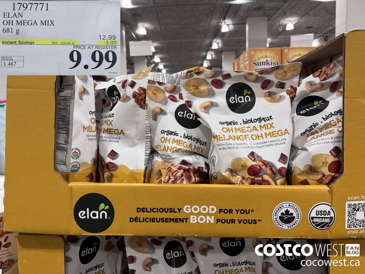 1797771 ELAN OH MEGA MIX 681G ($3.00 INSTANT SAVINGS EXPIRES ON 2024-08-18) $9.99