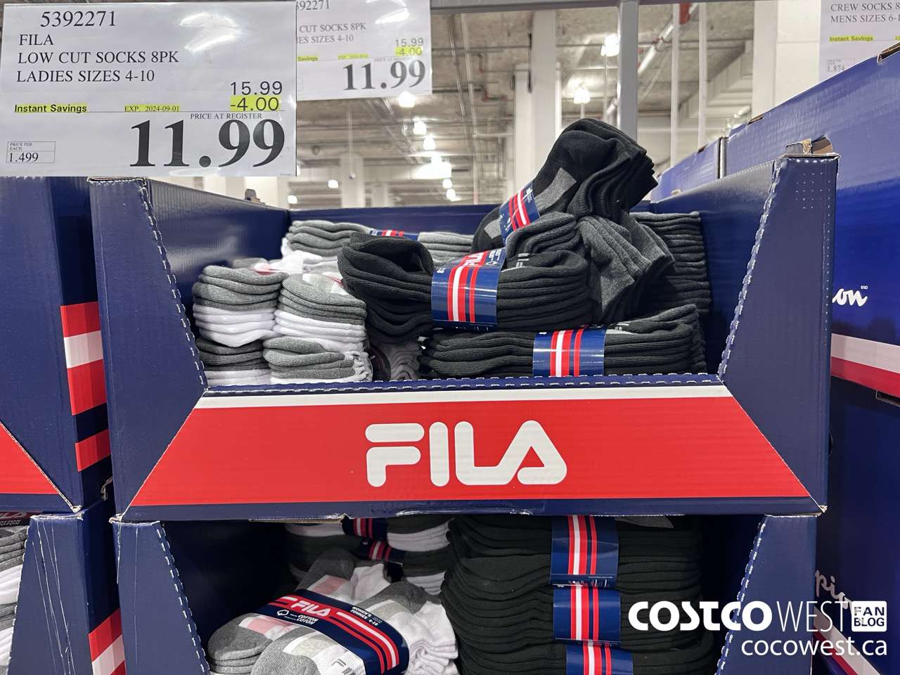5392271 FILA LOW CUT SOCKS 8PK LADIES SIZES 4-10 ($4.00 INSTANT SAVINGS EXPIRES ON 2024-09-01) $11.99