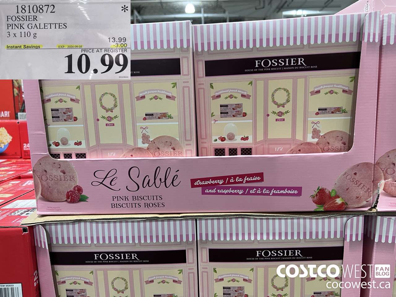 1810872 FOSSIER PINK GALETTES 3 X 110G ($3.00 INSTANT SAVINGS EXPIRES ON 2024-09-05) $10.99