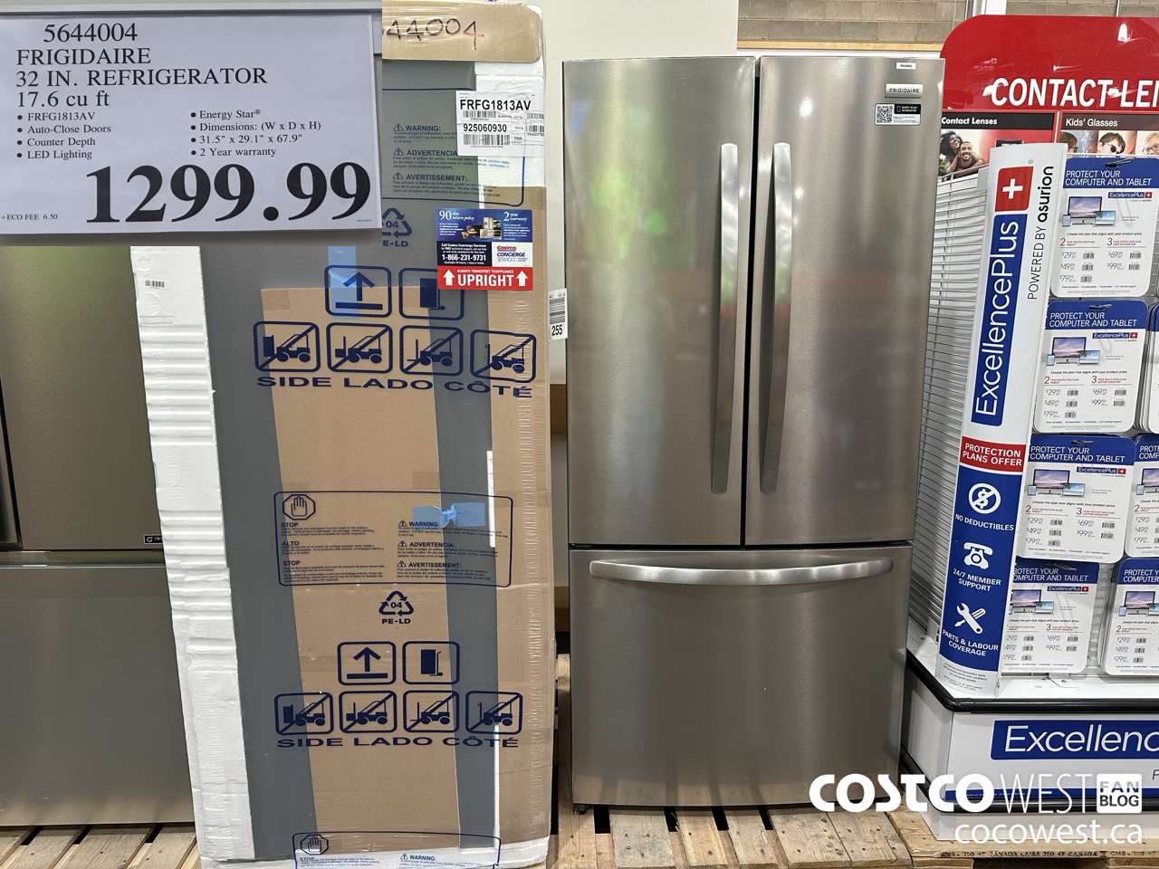 5644004 FRIGIDAIRE 32I7N REFRIGERATOR 17.6 CUFT $1299.99