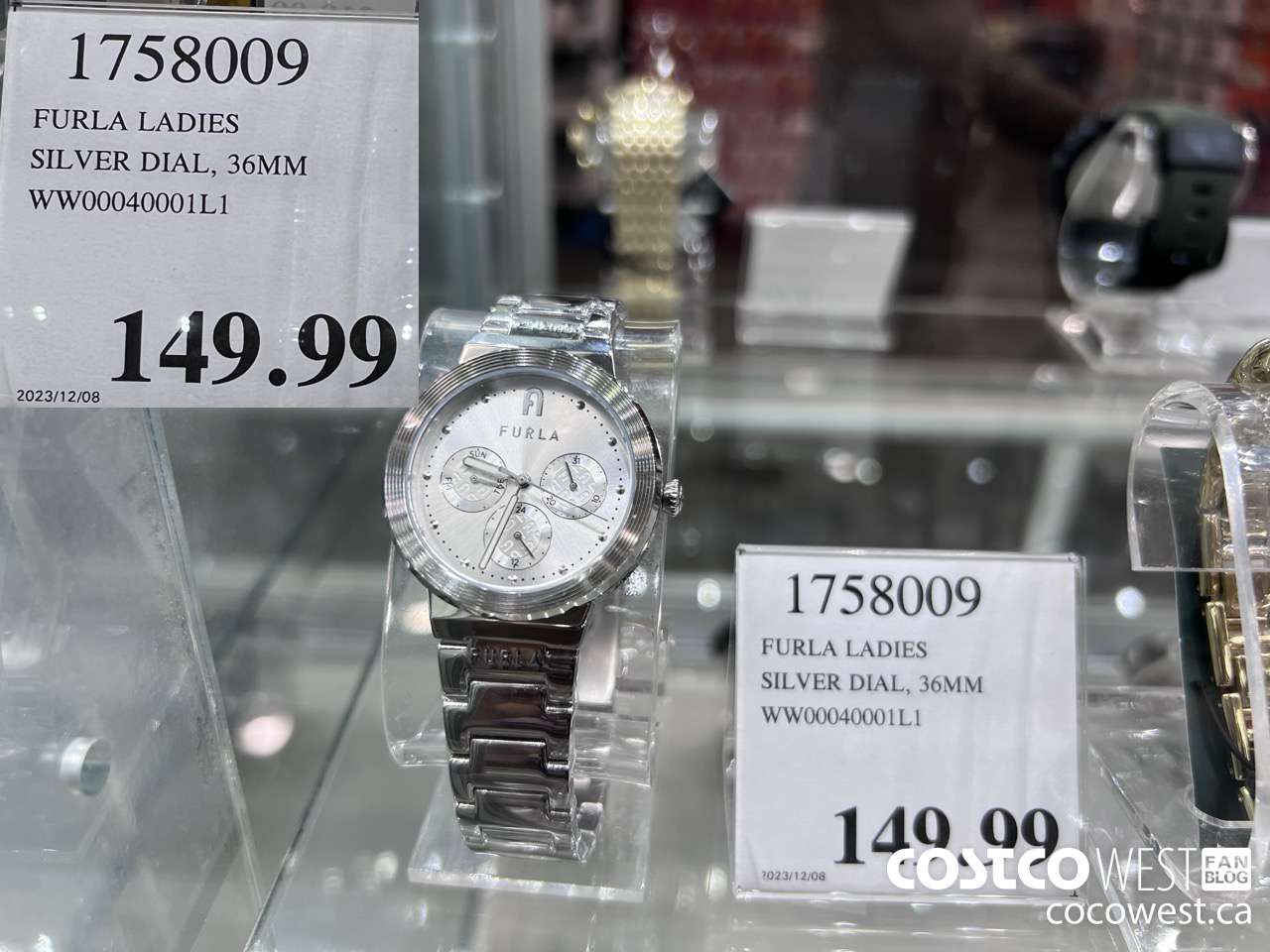 1758009 FURLA LADIES SILVER DIAL, 36MM WW0004001L1 $149.99