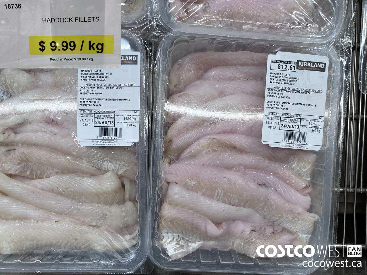 18736 HADDOCK FILLETS ($10.00 INSTANT SAVINGS) $9.99