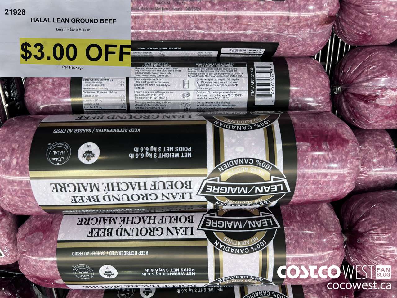 21928 HALAL LEAN GROUND BEEF ($3.00 INSTANT SAVINGS)