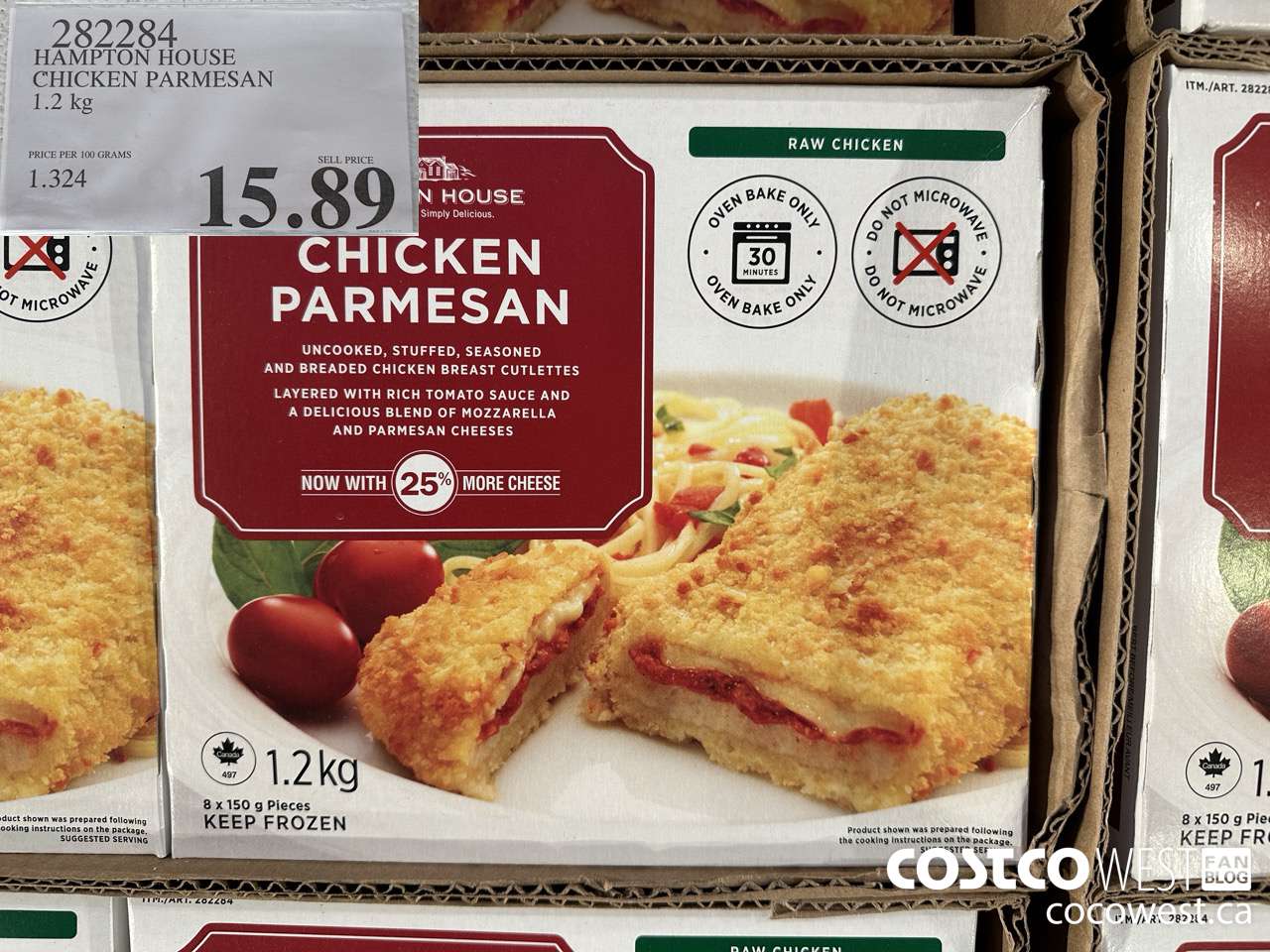 282284 HAMPTON HOUSE CHICKEN PARMESAN 1.2 kg $15.89
