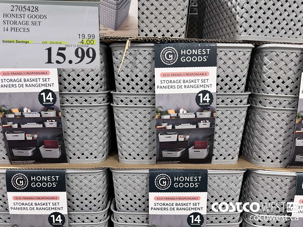 2705428 HONEST GOOD STORAGE SET 14 PIECES ($4.00 INSTANT SAVINGS EXPIRES ON 2024-09-08) $15.99