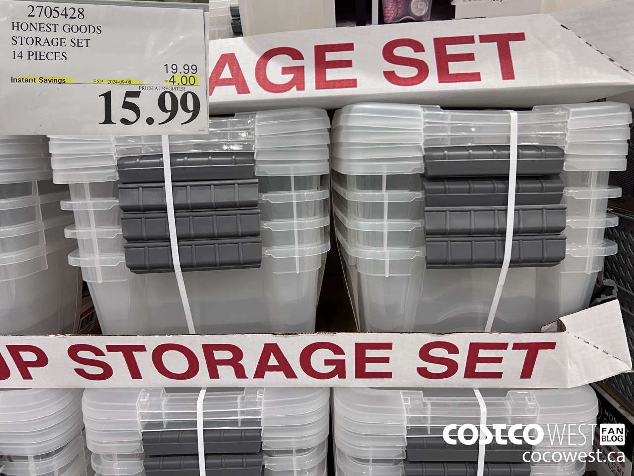 2705428 HONEST GOOD STORAGE SET 14 PIECES ($4.00 INSTANT SAVINGS EXPIRES ON 2024-09-08) $15.99