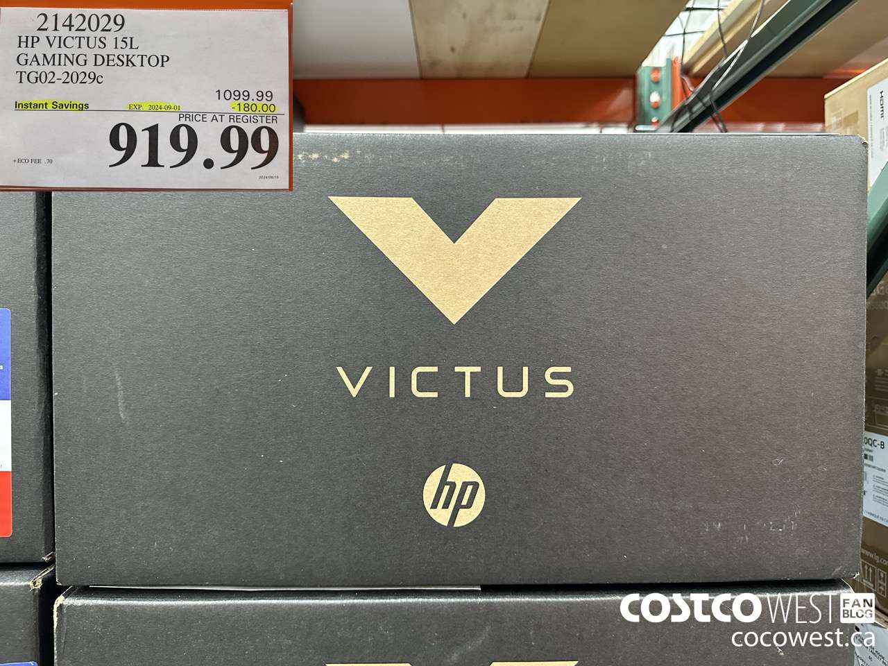 2142029 HP VICTUS 15L GAMING LAPTOP TG02-2029C ($180.00 INSTANT SAVINGS EXPIRES ON 2024-09-01) $919.99