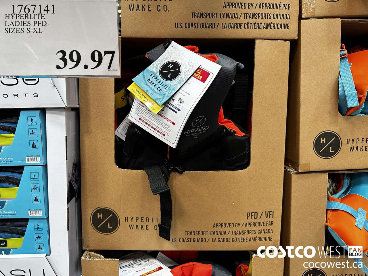 1767141 HYPERIITE LADIES PFD SIZES S-XL $39.97