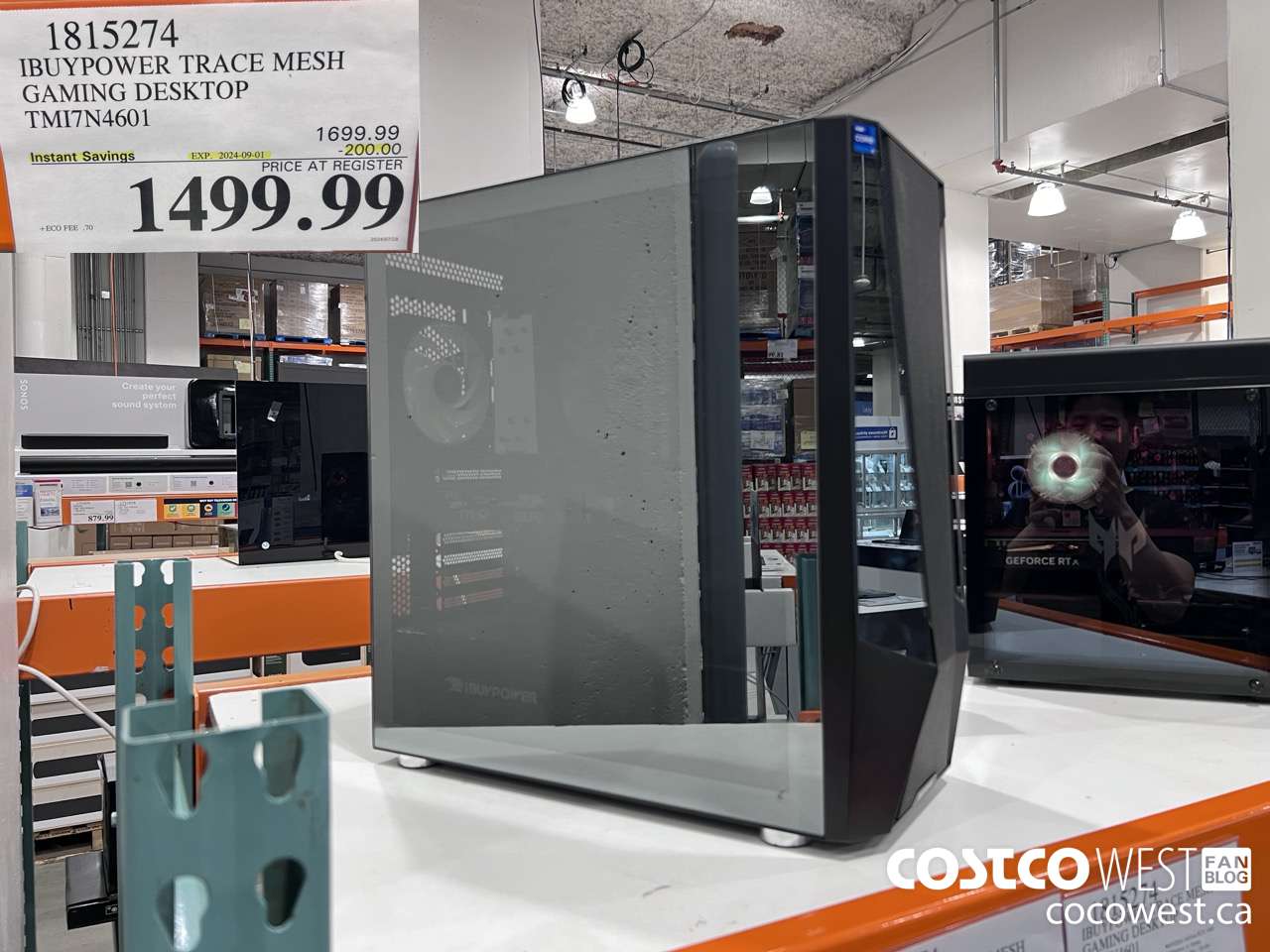 1815274 IBUYPOWER TRACE MESH GAMING DESKTOP TMI7N4601 ($200.00 INSTANT SAVINGS EXPIRES ON 2024-09-01) $1499.99