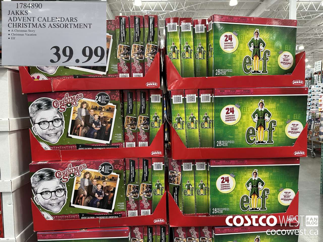 1784890 JAKKS ADVENT CALENDARS CHRISTMAS ASSORTMENT $39.99