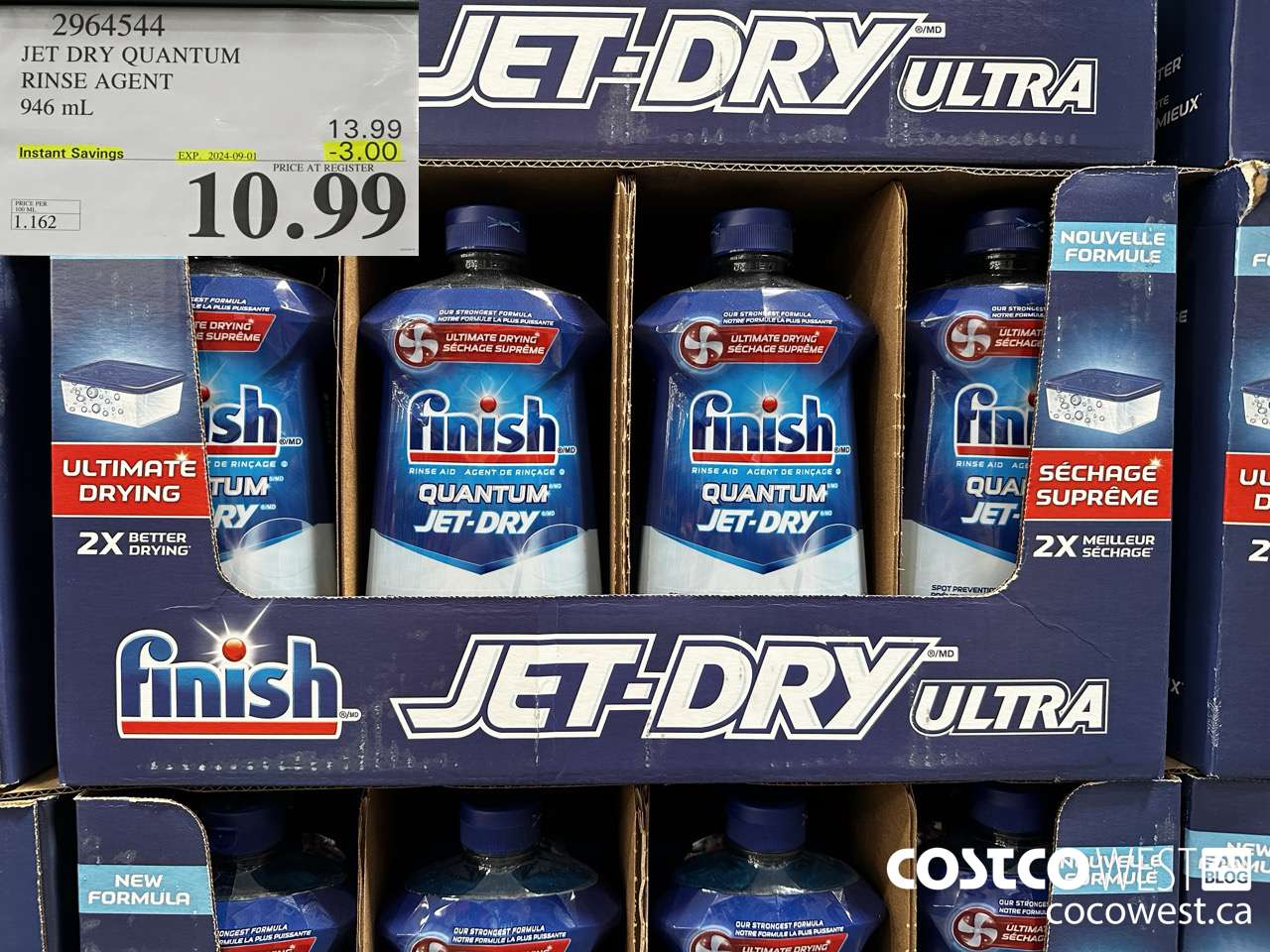 2964544 JET DRY ULTRA RINSE AGENT 946 mL ($3.00 INSTANT SAVINGS EXPIRES ON 2024-09-01) $10.99