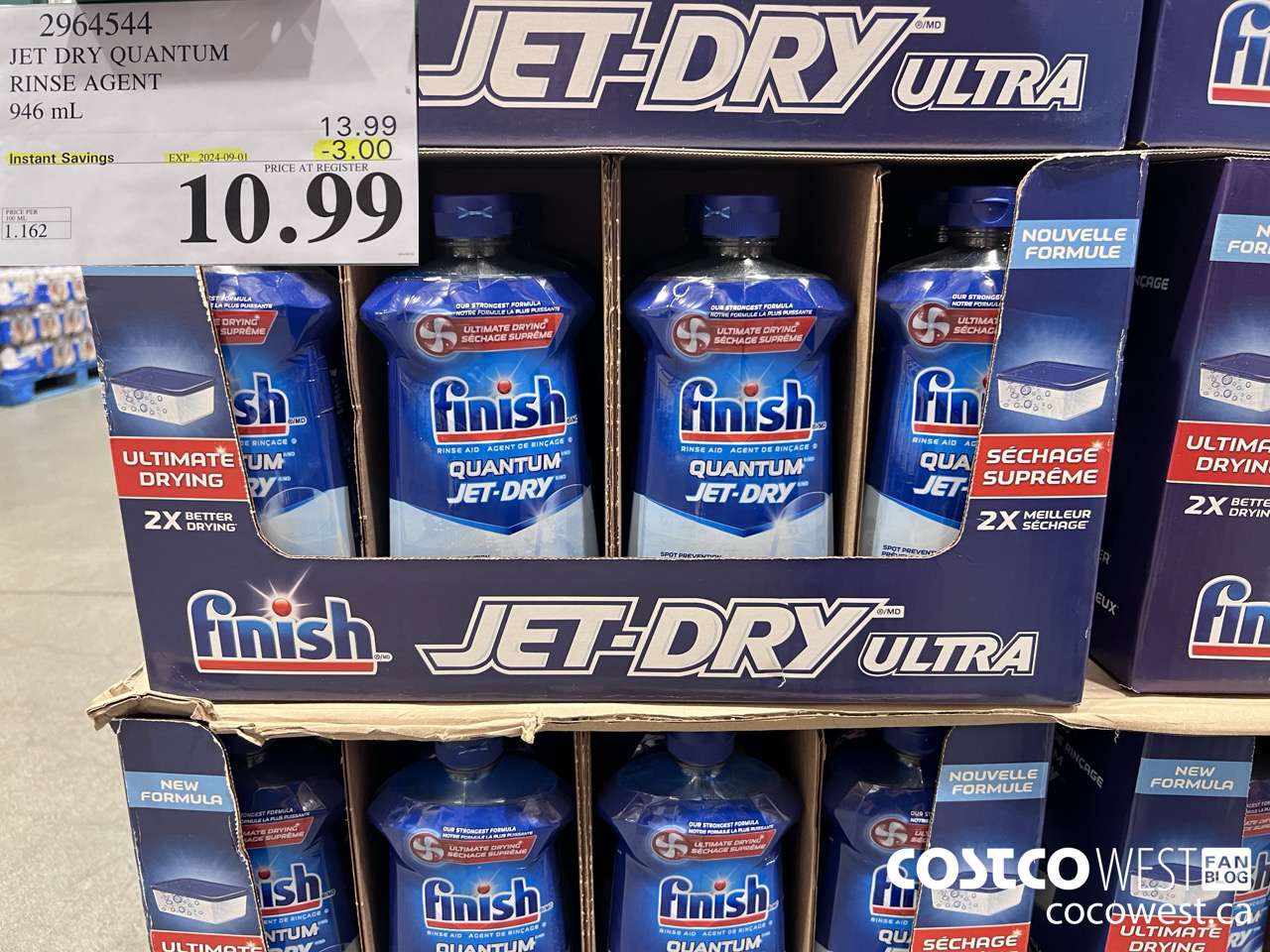 2964544 JET DRY ULTRA RINSE AGENT 946 mL ($3.00 INSTANT SAVINGS EXPIRES ON 2024-09-01) $10.99