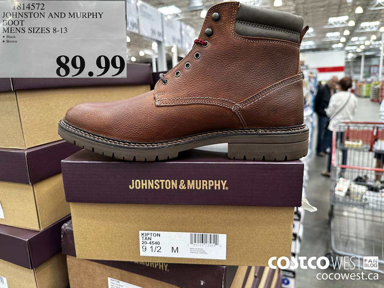 1814572 JOHNSON AND MURPHY BOOT MENS SIZES 8-13 $89.99
