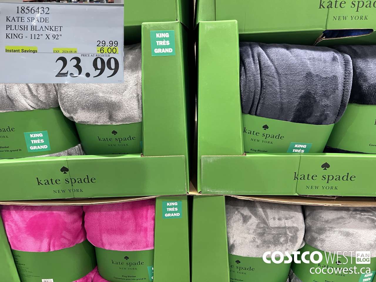 1856432 KATE SPADE PLUSH BLANKET KING 112