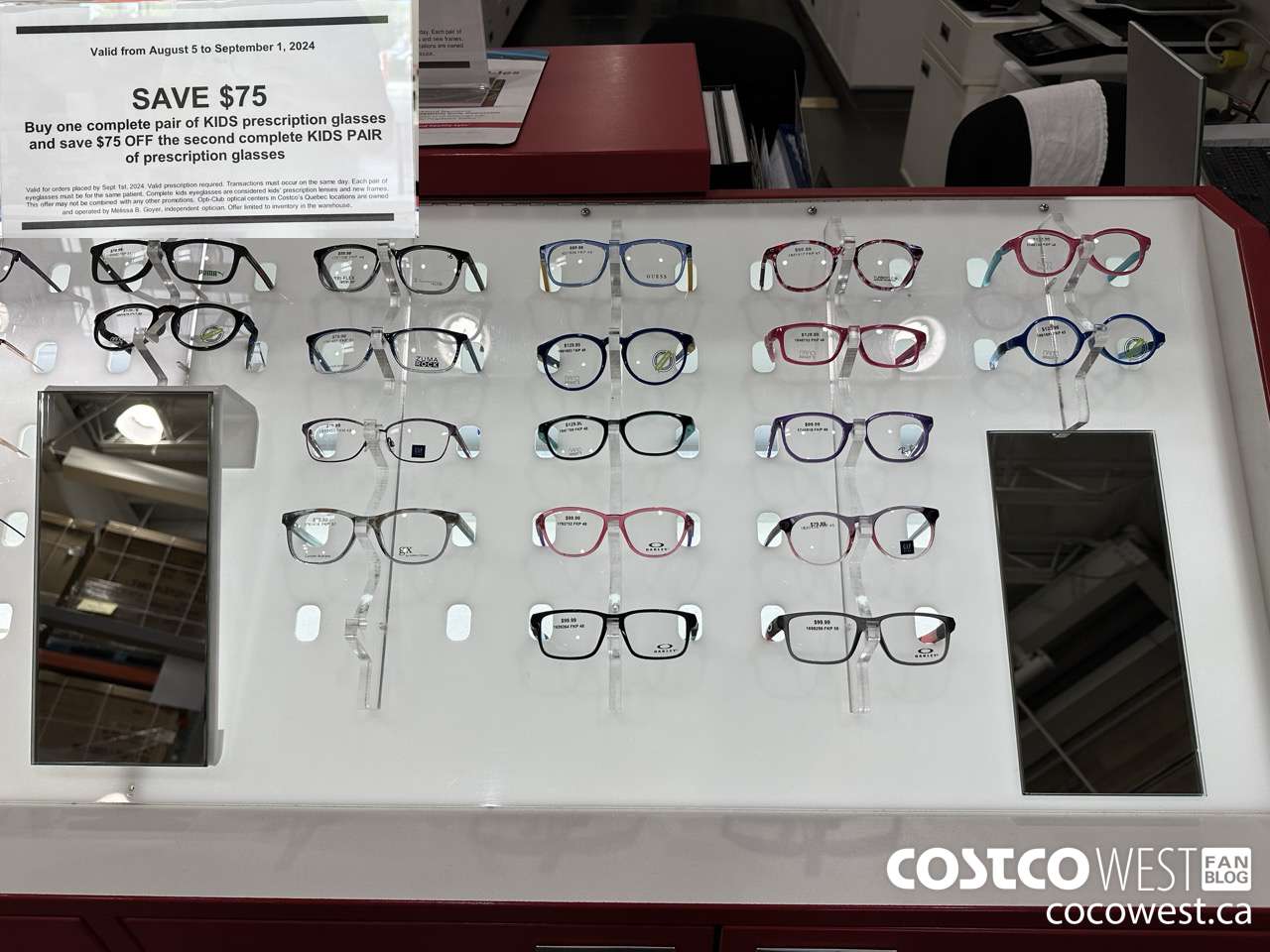 00000 KIDS PRESCRIPTION GLASSES (EXPIRES ON 2024-09-01) $75.00