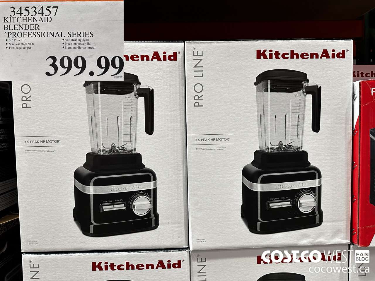 3453457 KITCHENAID BLENDER PROFESSIONAL SERIES $399.99