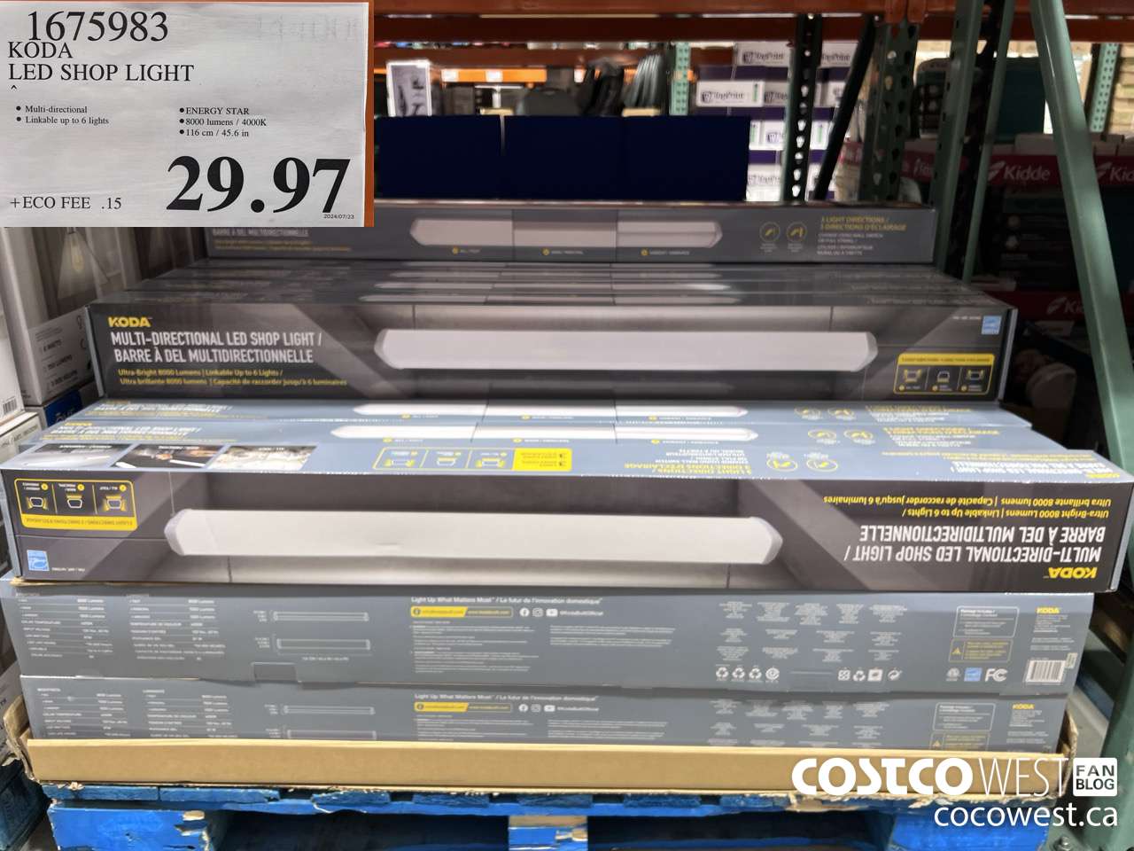 1675983 KODA LED SHOP LIGHT $29.97