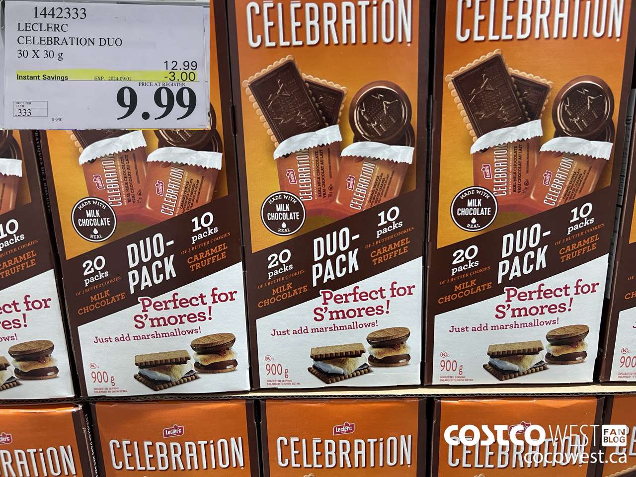 1442333 LECLERC CELEBRATION DUO 2 PACK 30 X 30 g ($3.00 INSTANT SAVINGS EXPIRES ON 2024-09-01) $9.99