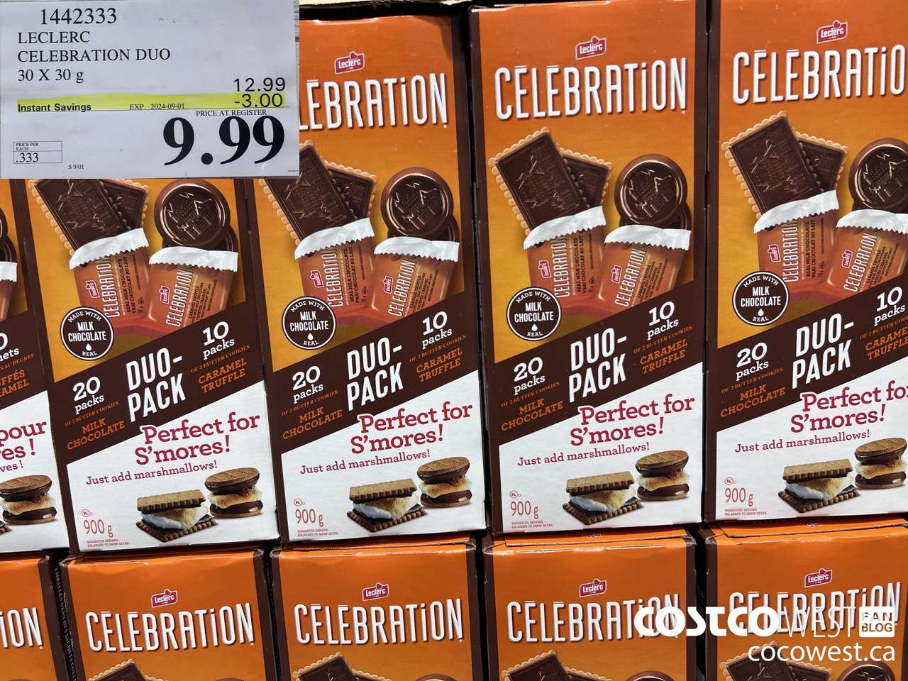 1442333 LECLERC CELEBRATION DUO 2 PACK 30 X 30 g ($3.00 INSTANT SAVINGS EXPIRES ON 2024-09-01) $9.99