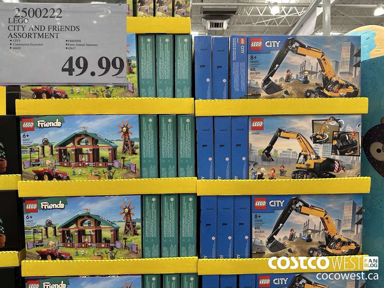 2500222 LEGO CITY AND FRIENDS ASSORTMENT $49.99