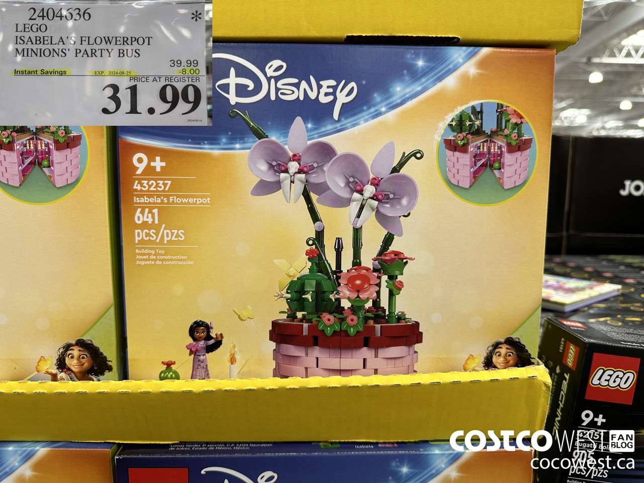 2404636 LEGO DISNEY IASEBELLA'S FLOWERPOT/MINIONS' PARTY BUS ($8.00 INSTANT SAVINGS EXPIRES ON 2024-08-25) $31.99