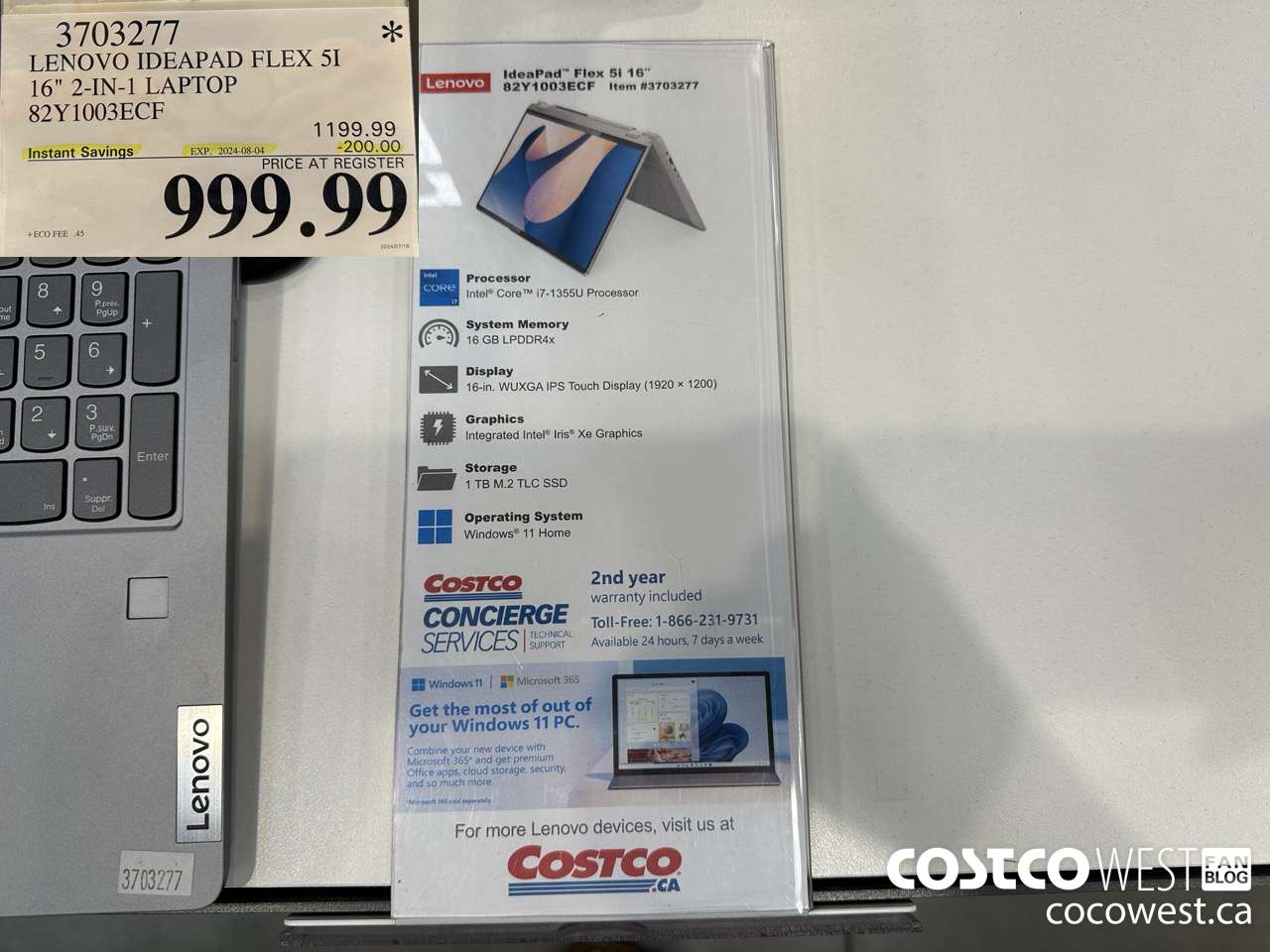 3703277 LENOVO IDEAPAD FLEX 5I 16