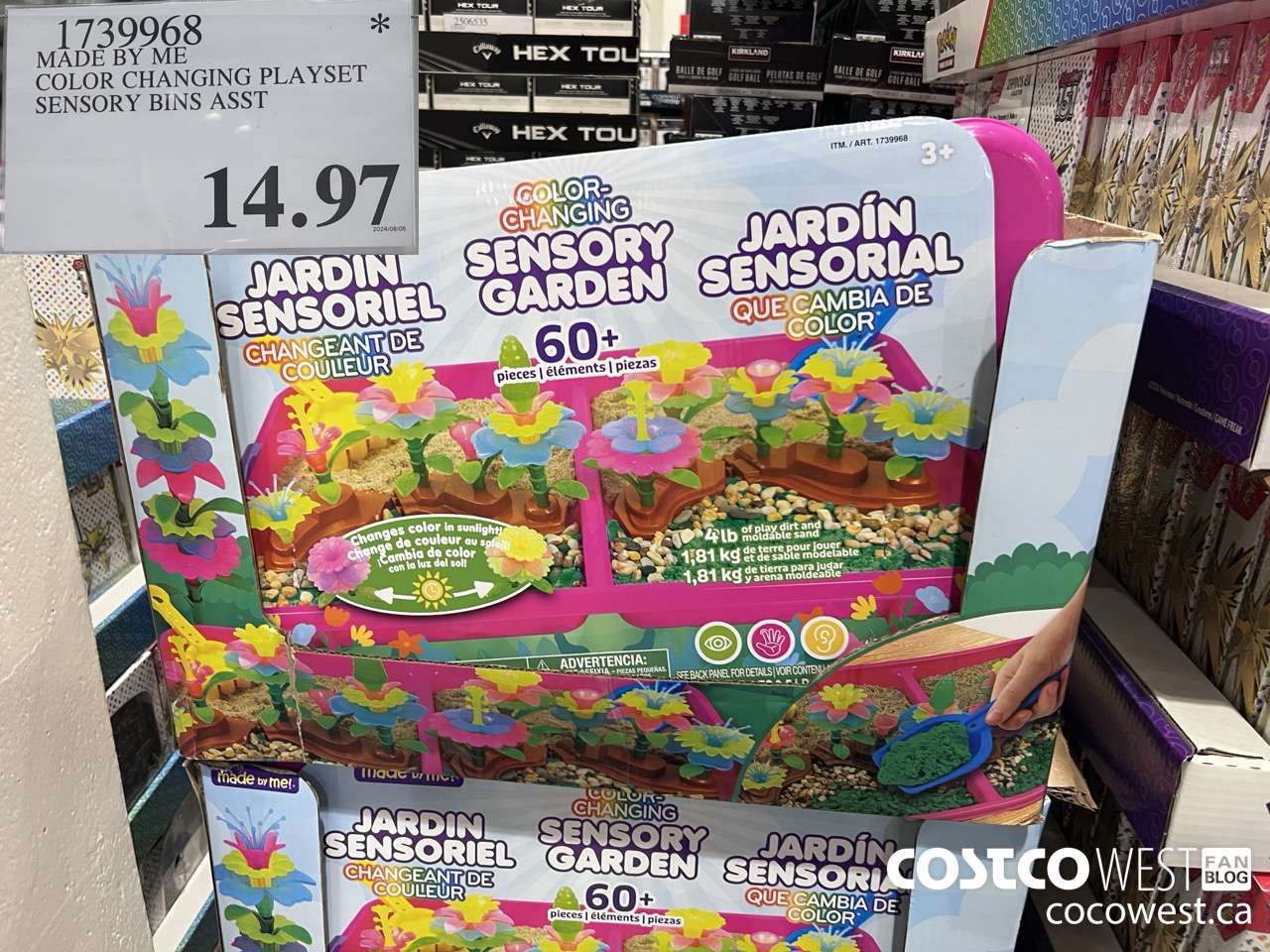 1739968 MADE BY ME COLOR CHANGING PLAYSET SENSORY BINS ASST $14.97