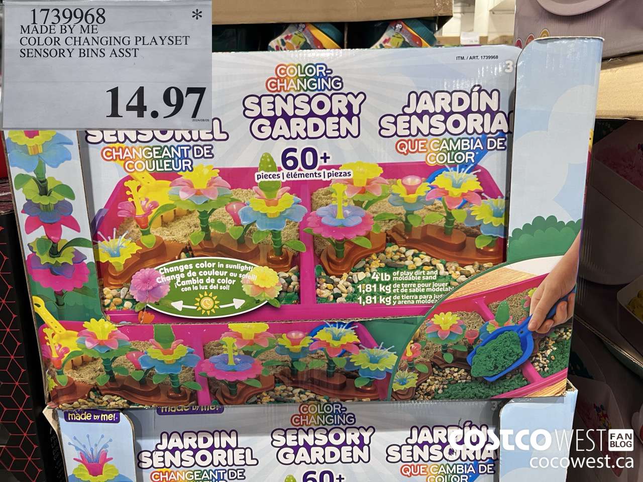 1739968 MADE BY ME COLOR CHANGING PLAYSET SENSORY BINS ASST $14.97