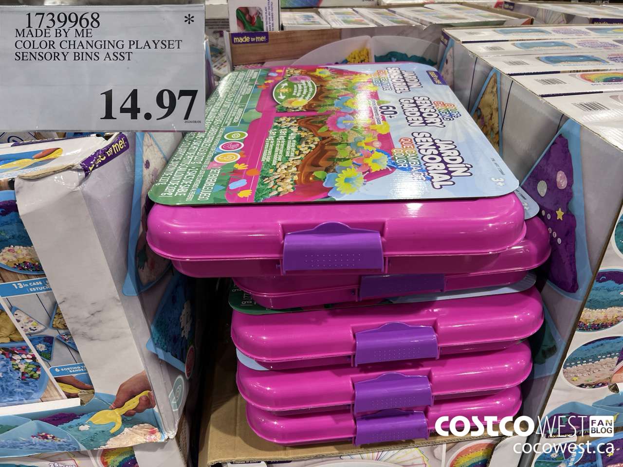 1739968 MADE BY ME COLOR CHANGING PLAYSET SENSORY BINS ASST $14.97