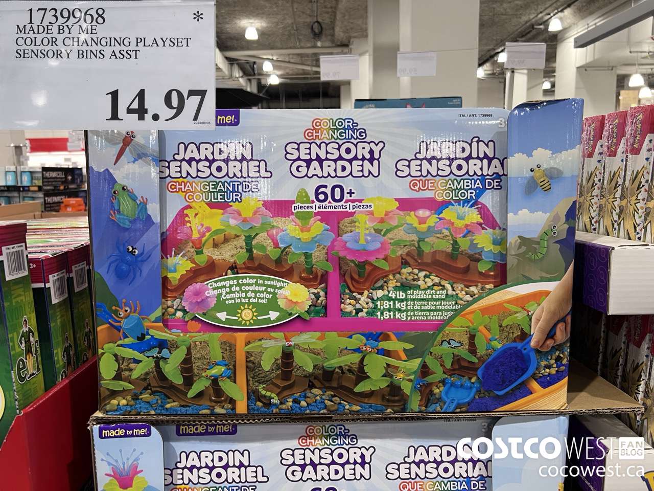 1739968 MADE BY ME COLOR CHANGING PLAYSET SENSORY BINS ASST  $14.97