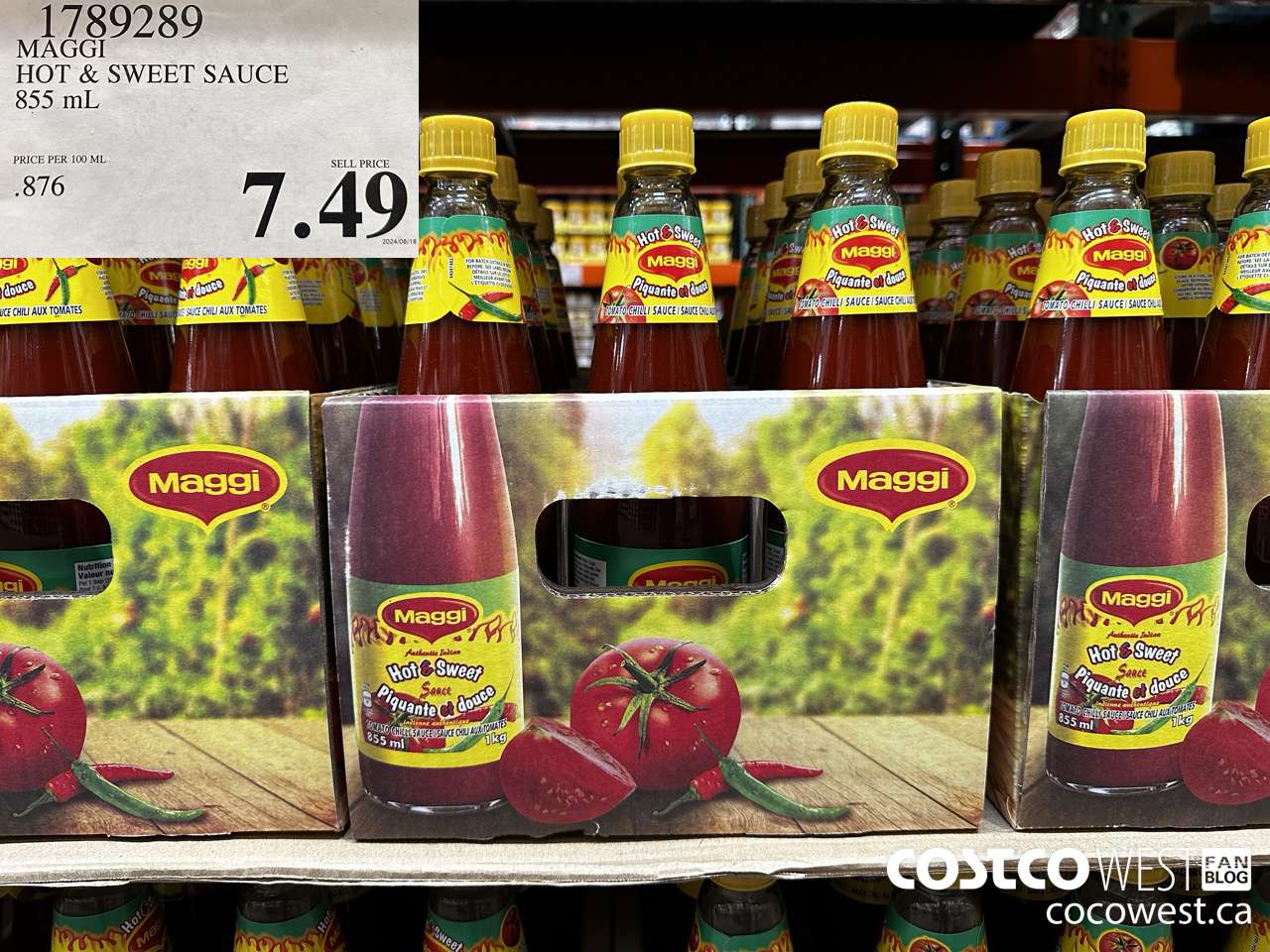 1789289 MAGGI HOT & SWEET SAUCE 855ML $7.49