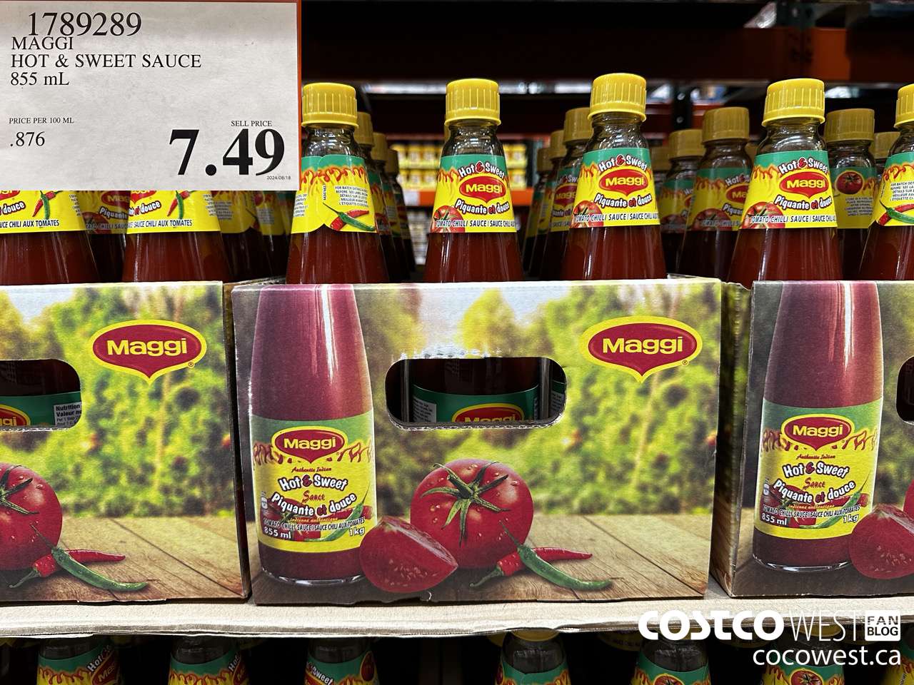 1789289 MAGGI HOT & SWEET SAUCE 855ML $7.49