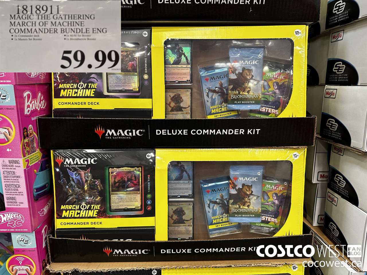 1818911 MAGIC THE GATHERING MARCH OF THE MACHINE COMMANDER BUNDLE ENG $59.99