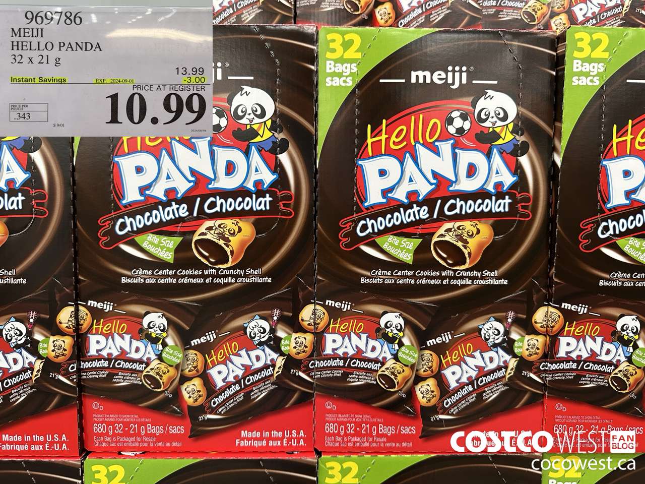 969786 MEIJI HELLO PANDA 32 x 21 g ($3.00 INSTANT SAVINGS EXPIRES ON 2024-09-01) $10.99