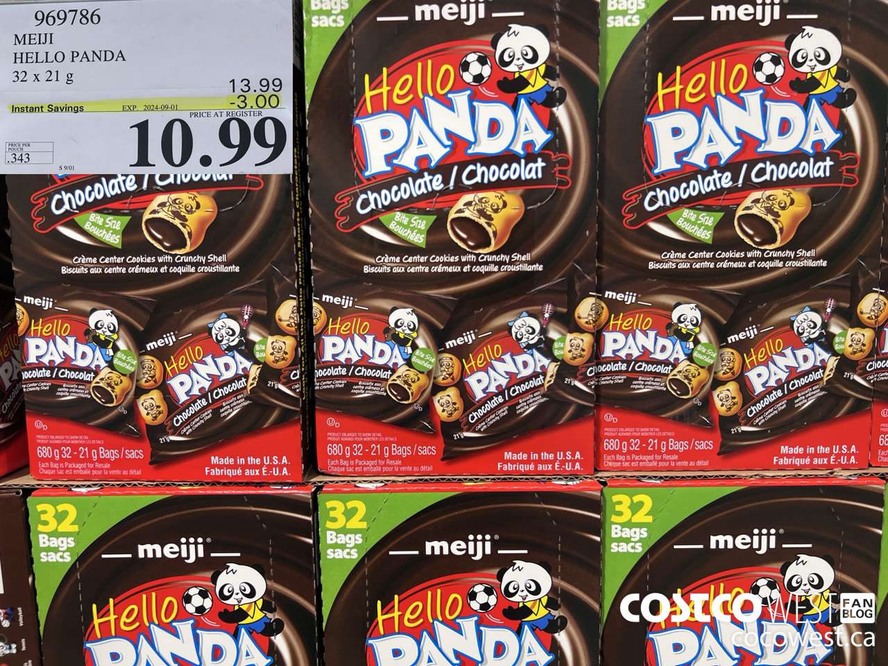 969786 MEIJI HELLO PANDA 32 x 21 g ($3.00 INSTANT SAVINGS EXPIRES ON 2024-09-01) $10.99