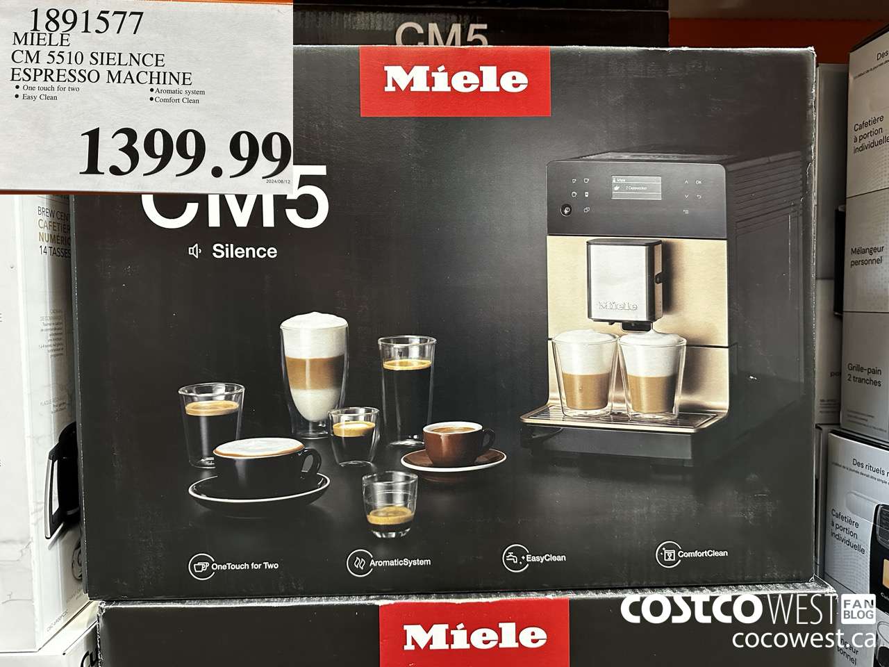 1891577 MIELE CM 5510 SIELNCE ESPRESSO MACHINE $1399.99