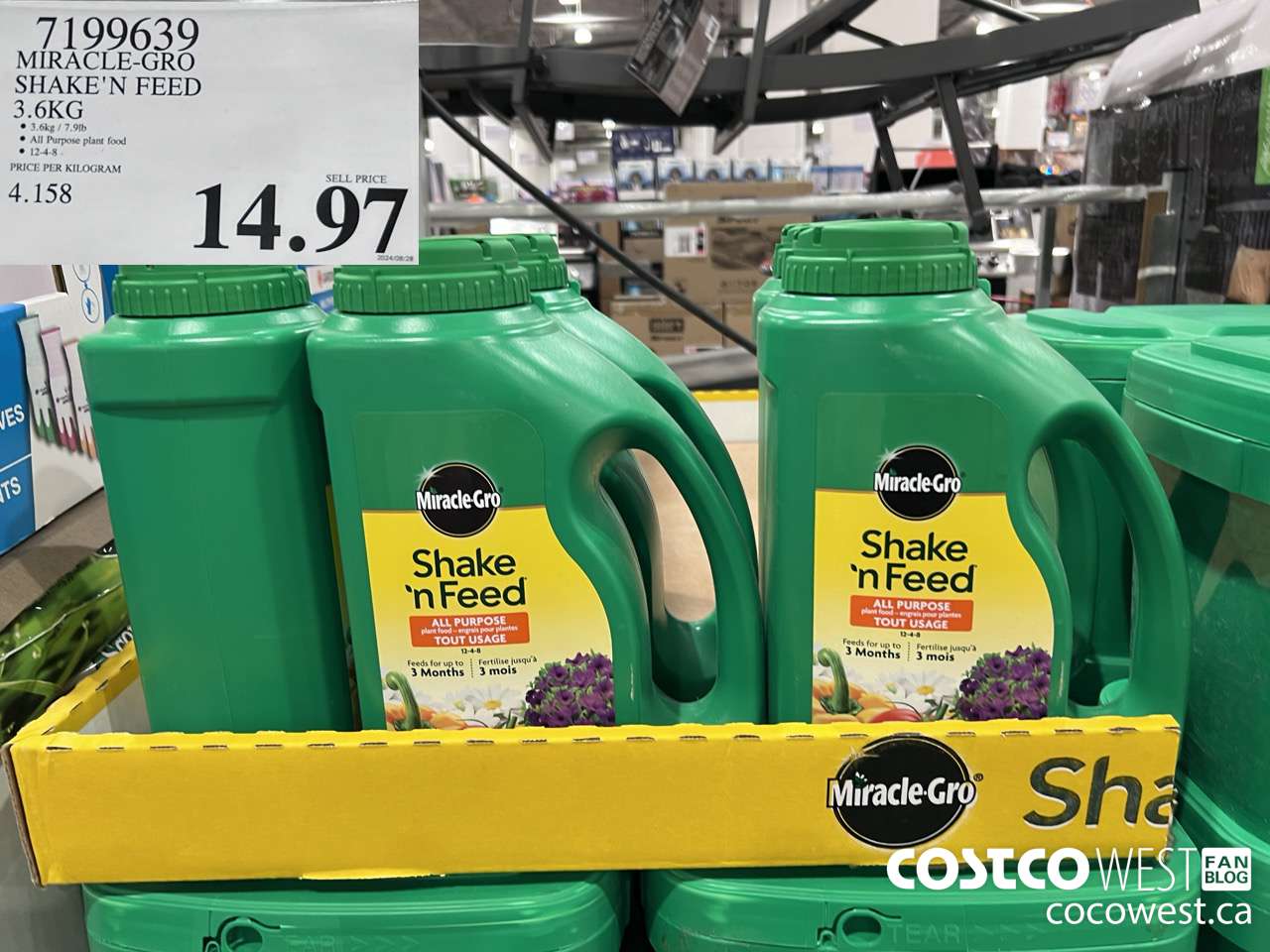 7199639 MIRACLE-GRO SHAKE'N FEED 3.6KG $14.97