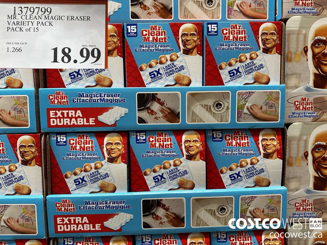 1379799 MR. CLEAN MAGIC ERASER VARIETY PACK PACK OF 15 $18.99