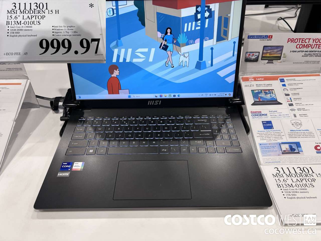 3111301 MSI MODERN 15 H 15.6