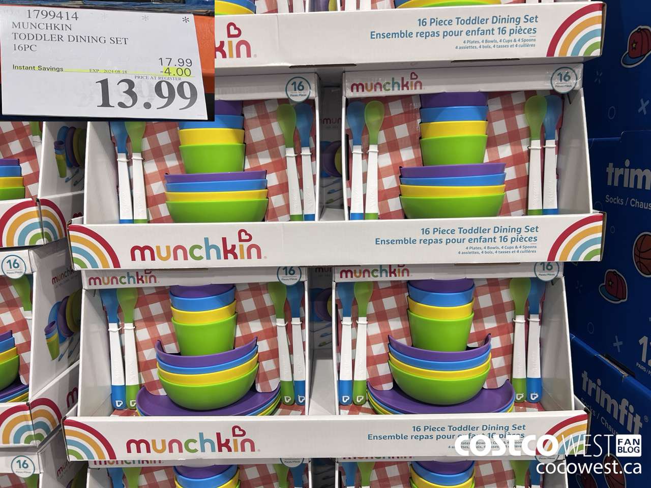 1799414 MUNCHKIN TODDLER DINING SET 16PC ($4.00 INSTANT SAVINGS EXPIRES ON 2024-08-18) $13.99
