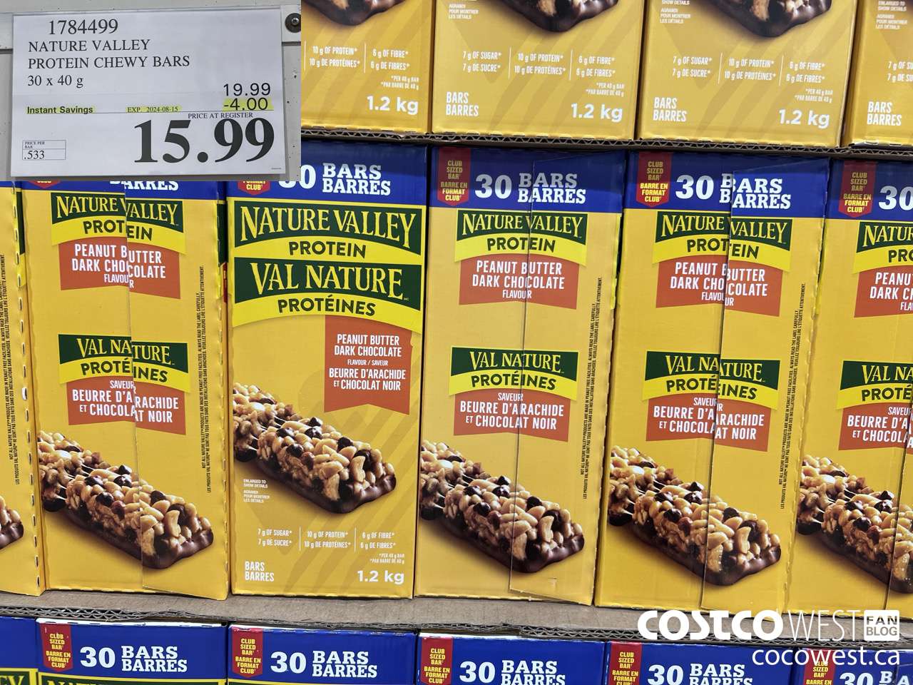 1784499 NATURE VALLEY PROTEIN CHEWY BARS 30 X 40G ($4.00 INSTANT SAVINGS EXPIRES ON 2024-08-15) $15.99