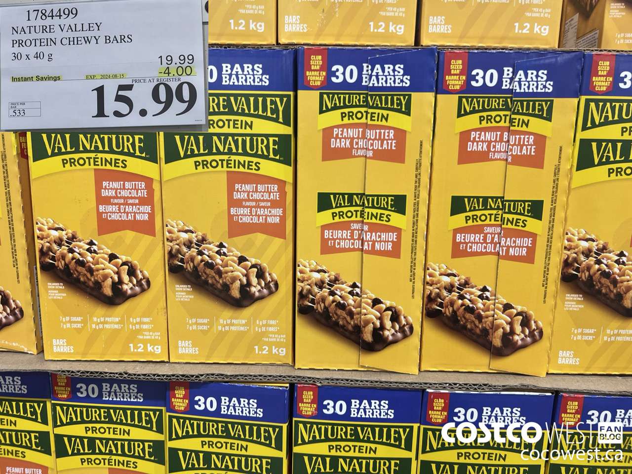 1784499 NATURE VALLEY PROTEIN CHEWY BARS 30 X 40G ($4.00 INSTANT SAVINGS EXPIRES ON 2024-08-15) $15.99