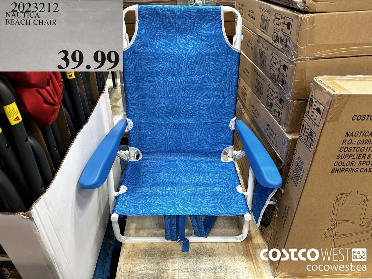 2023212 NAUTICA BEACH CHAIR $39.99