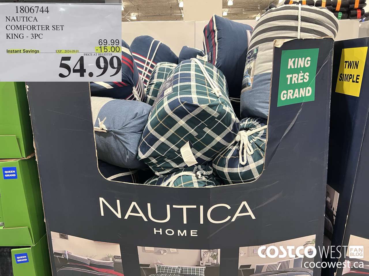 1806744 NAUTICA COMFORTER SET KING 3PC ($15.00 INSTANT SAVINGS EXPIRES ON 2024-09-01) $54.99