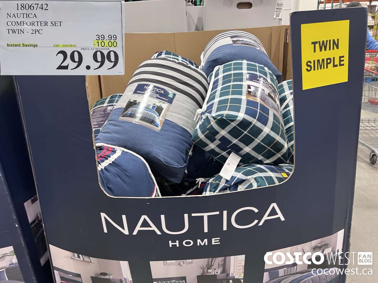 1806742 NAUTICA COMFORTER SET TWIN 2PC ($10.00 INSTANT SAVINGS EXPIRES ON 2024-09-01) $29.99