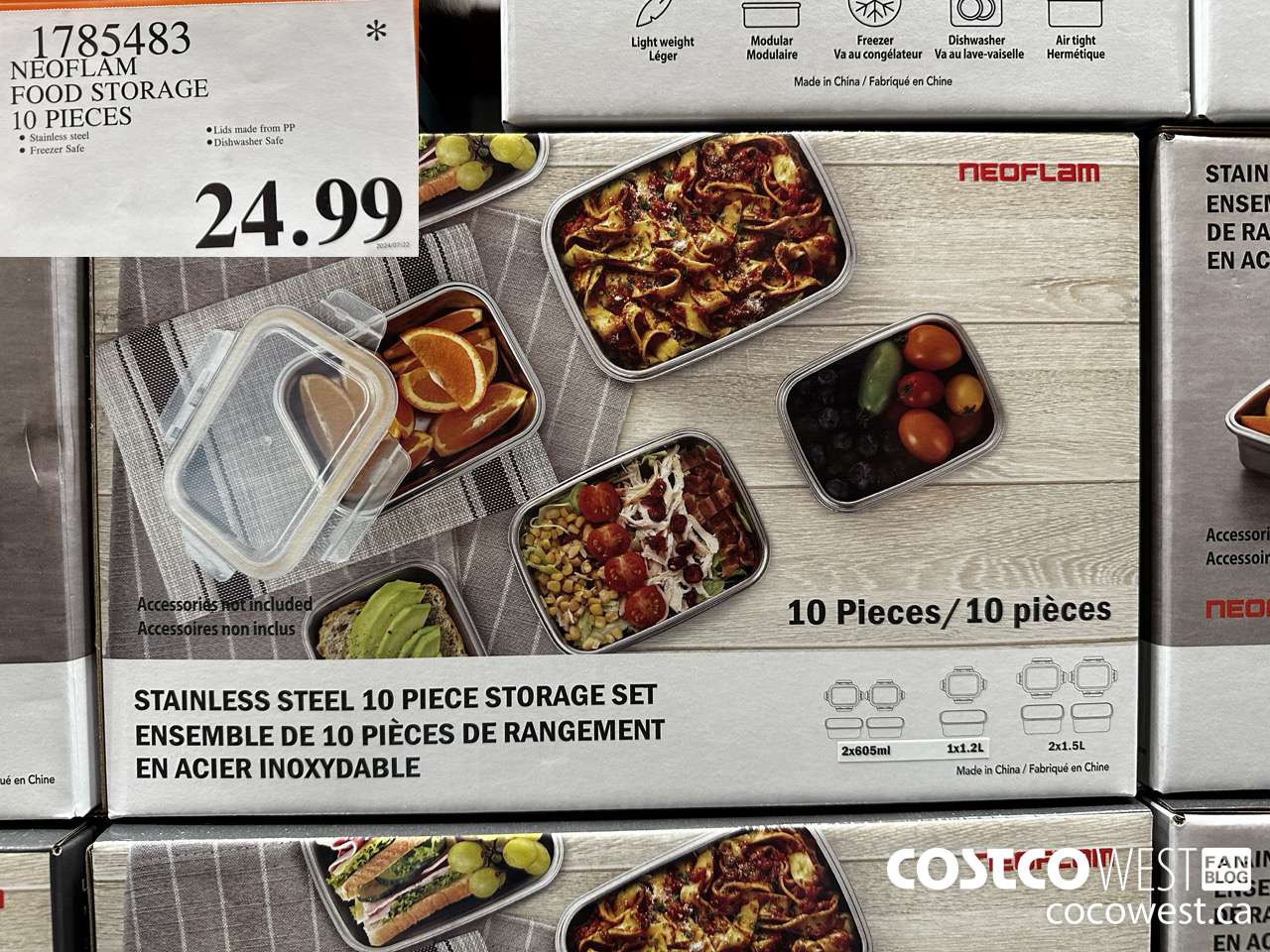 1785483 NEOFLAM FOOD STORAGE 10 PIECES $24.99