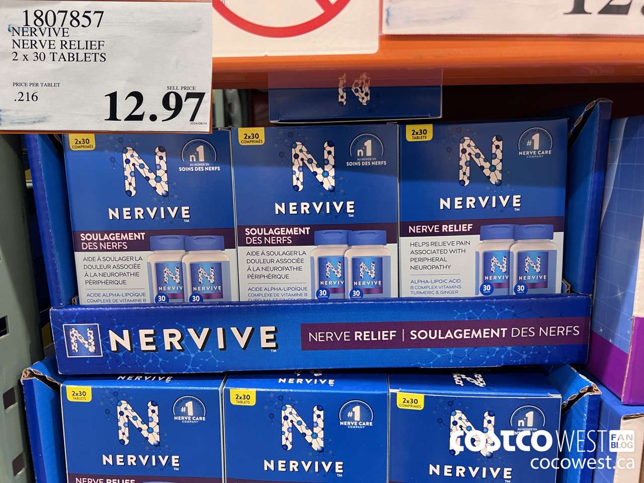 1807857 NERVIVE NERVE RELIEF 2 x 30 TABLETS $12.97