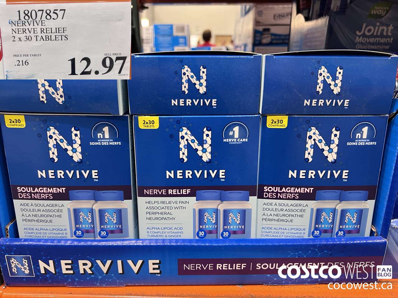 1807857 NERVIVE NERVE RELIEF 2 x 30 TABLETS $12.97