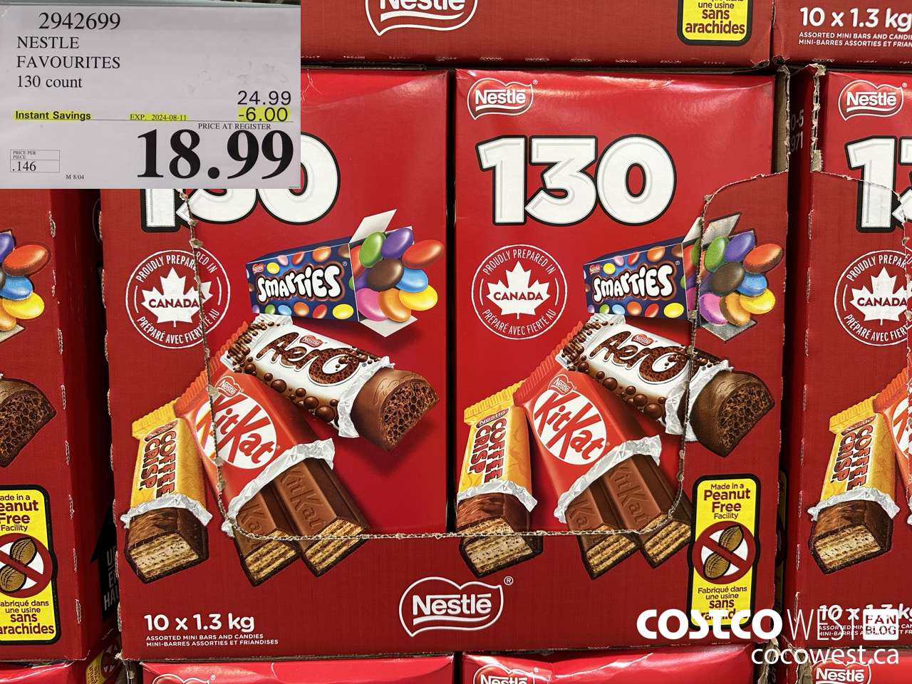 2942699 NESTLE FAVOURITES 130 COUNT ($6.00 INSTANT SAVINGS EXPIRES ON 2024-08-11) $18.99